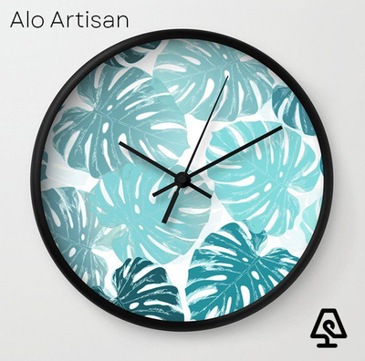 Monstar Leaf Wall clock