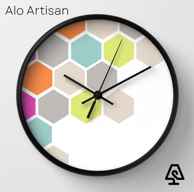 Block vibes Wall Clock_img_0