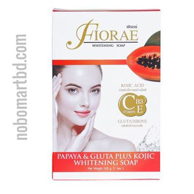 Fiorae Papaya & Gluta Plus Kojic Whitening Soap