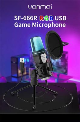 YANMAI SF-666R RGB USB Condenser Microphone_img_0