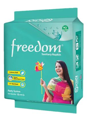 freedom sanitary napkin panty system 15 pads_img_0