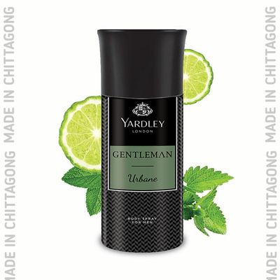 Yardley Gentleman Fresh Urbane Body Spray Bottle For Men, 150Ml_img_1