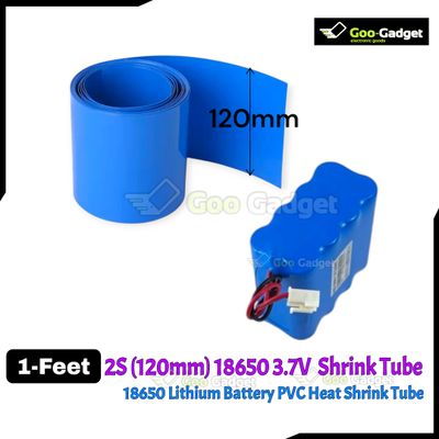 18650 Lithium Battery PVC Heat Shrink Tube – Blue | 20mm, 100mm, 120mm, 130mm Width | Insulated Film Wrap for 1S–3S Battery Pack_img_3