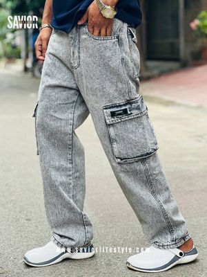 Light Ash 6 Pocket Baggy Pant_img_6