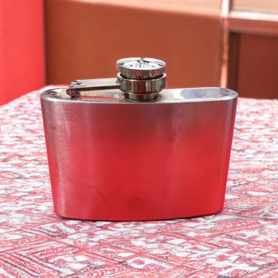 LIFEMUSIC New High Grade Stainless Steel Mini Pocket Hip Flask Perfect For Adult Gifting & Whiskey Flask, Alcohol Storage, WINE Cane, Beer Bottle, Champagne Bottle, Schnapps Hip Flask 207 ml Food Grade Stainless Steel Hip Flask  (207 ml) 4_img_0