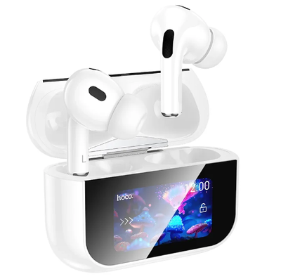 Hoco EW79 Bright ANC Touch Screen Bluetooth Earbuds – White_img_2