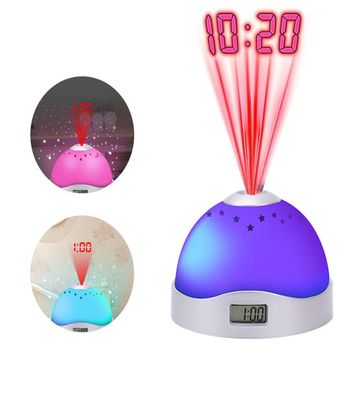 Colorful Projection Clock Star Sky Night Light_img_2