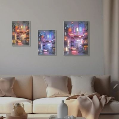 Anime Style Beautiful City LED Night View_img_1