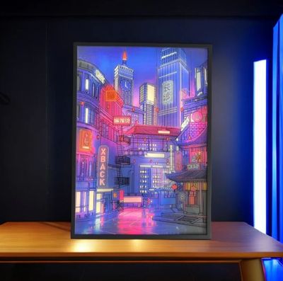 Anime Style Beautiful City LED Night View_img_6