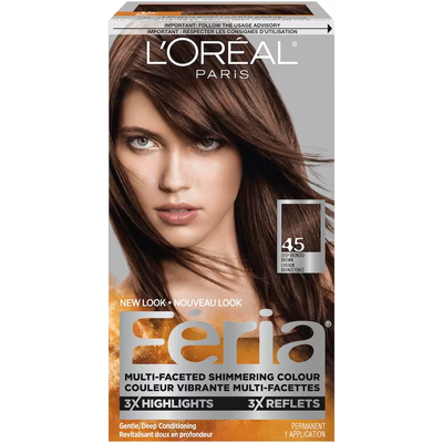L'Oreal Feria Hair Colour 45 Deep Bronzed Brown_img_0