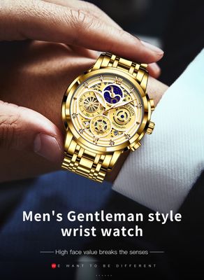 LIGE 8942 Men Military Sport Wrist Watch Gold Quartz Steel 30ATM Waterproof Date Male Clock Sport Watches Relogio Masculino2022_img_4