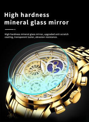 LIGE 8942 Men Military Sport Wrist Watch Gold Quartz Steel 30ATM Waterproof Date Male Clock Sport Watches Relogio Masculino2022_img_6