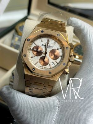 AUDEMARS PIGUET ROSE GOLD CHAIN WHITE DIAL RG SUB_img_0
