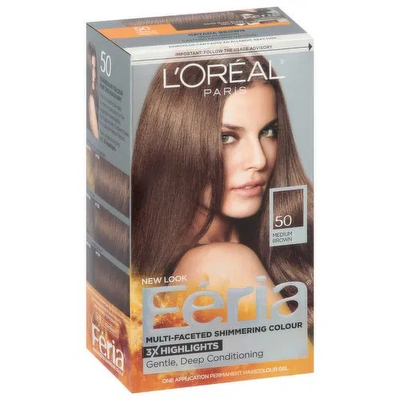 L'Oreal Feria Hair Colour 50 Medium Brown_img_0