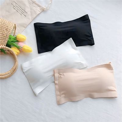 Premium Silk Tube Strapless Padded Push Up BraFor Women-One Piece_img_0