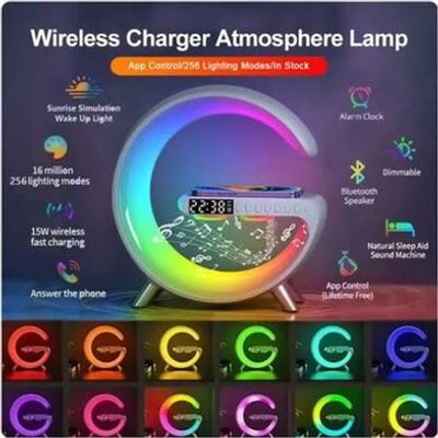 G63 Smart Light Sound Machine Fast Charging Alarm Clock_img_1