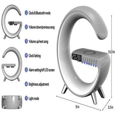 G63 Smart Light Sound Machine Fast Charging Alarm Clock_img_3