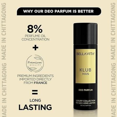Bellavita KLUB Man Fine Fragrance Luxury Body Spray_img_1