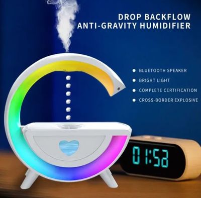 Anti-Gravity Water Drop Humidifier & Bluetooth Speaker with LED Atmosphere Light_img_0