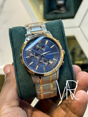 Emporio Armani AR80025 Chronograph Blue Dial Men's Watch_img_0