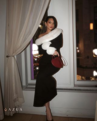 KARLEIGH Faux Fur Knit Maxi Dress_img_0