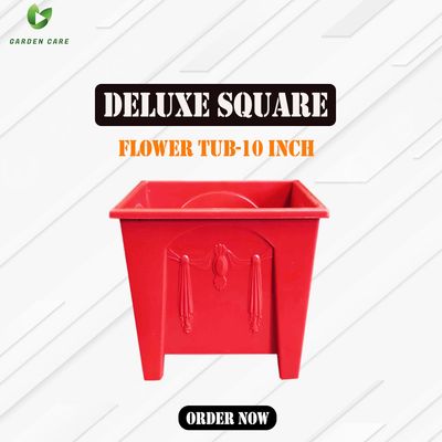 10 Inch Deluxe Square Flower Tub_img_1