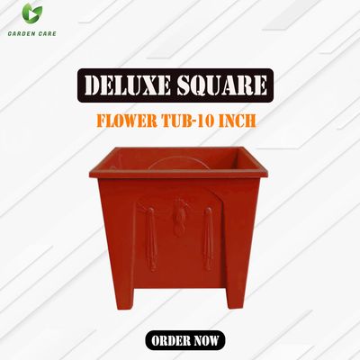 10 Inch Deluxe Square Flower Tub_img_2
