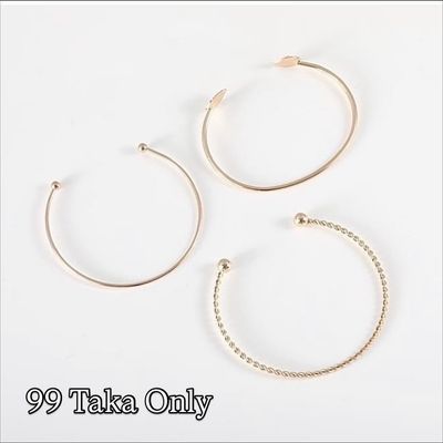 3 pieces golden braceletAdjustable 💯99 Taka Only 🩷_img_1