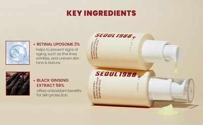 K-SECRET SEOUL 1988 Serum: Retinal Liposome 2% + Black Ginseng – 30ml_img_4