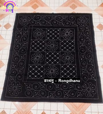 ধংধনু 2 লেয়ারের বেবি নকশিকাঁথা, 100% সুতি কাপড়, 32"/26" ইঞ্চি সাইজ_img_0