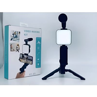 AY-49 remote control Video Kits Microphone LED Fill Light Mini Tripod_img_1
