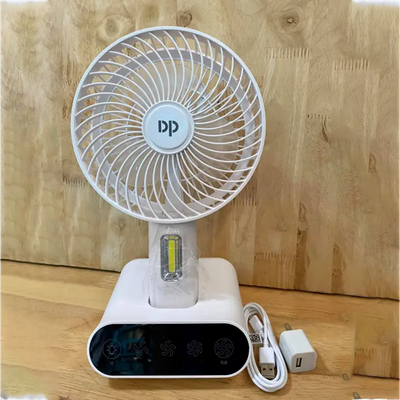 DP 7624 Rechargeable Portable USB Table Fan With LED Light_img_0