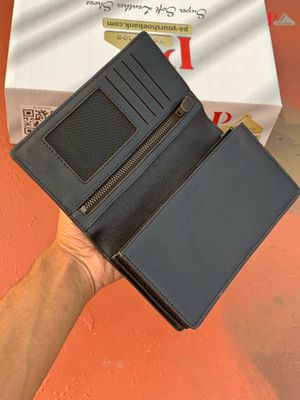 Black Double Chamber Long Wallet_img_1