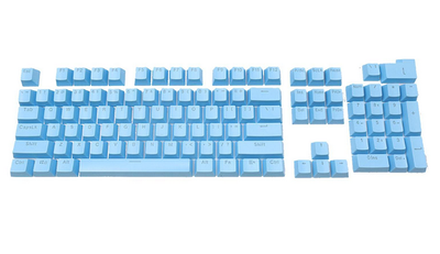 104 Key Blue Keycap Set OEM Shine Through_img_0