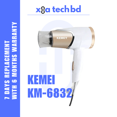KEMEY KM-6832 mini foldable hair dryer_img_0