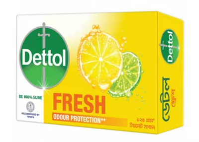 Dettol Soap Fresh Bathing Bar Soap With Odour Protection 125 gm_img_0