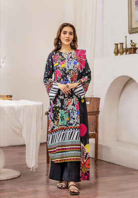 Popinn by Gulljee 3 Piece Printed Lawn_img_0