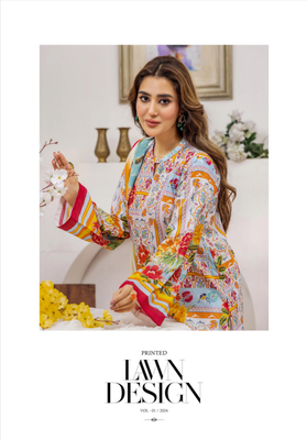 Popinn by Gulljee 3 Piece Printed Lawn_img_1