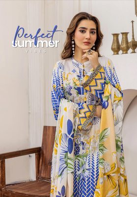 Popinn by Gulljee 3 Piece Printed Lawn_img_1