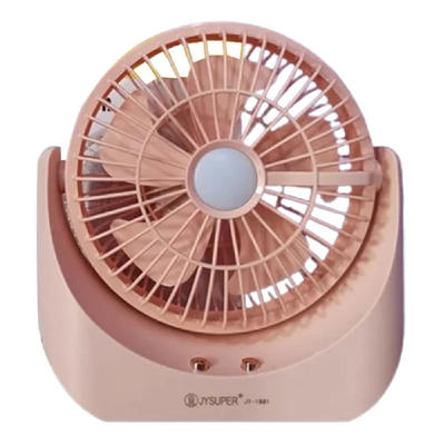 JY Super lithium rechargeable fan mini table fan with LED light JY 1881_img_0