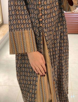 কটন গাউন প্রিমিয়াম কুর্তা থ্রি-পিস সেট_img_2