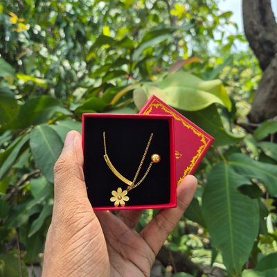 Eterna Glow - 18K Gold Plated Stainless Steel Necklace_img_1