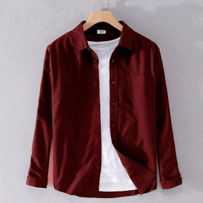 Solid Color Cotton Shirt (Only Shirt_img_1