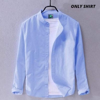 Solid Color Cotton Shirt (Only Shirt_img_4