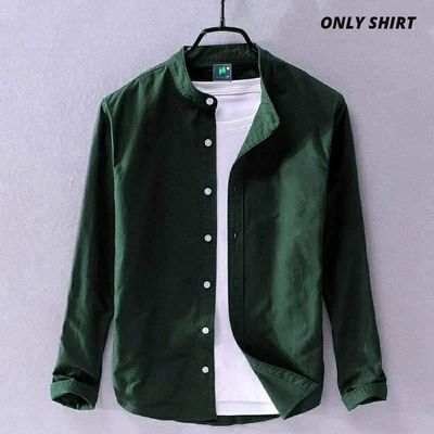Solid Color Cotton Shirt (Only Shirt_img_8