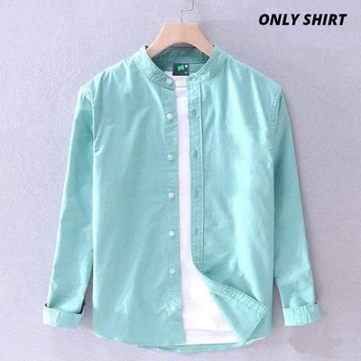 Solid Color Cotton Shirt (Only Shirt_img_13
