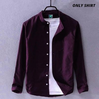 Solid Color Cotton Shirt (Only Shirt_img_17