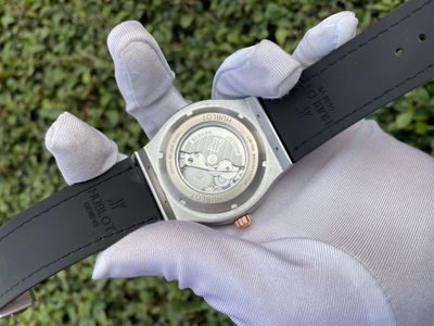 Hublot Automatic Orange Belt - Silver & RG Body_img_1
