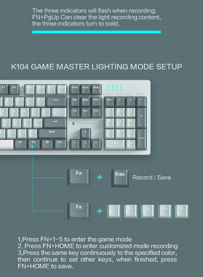 Thunderobot K87 Hot-Swappable Mechanical Keyboard Bright Cream/Mint - Red Switch_img_3