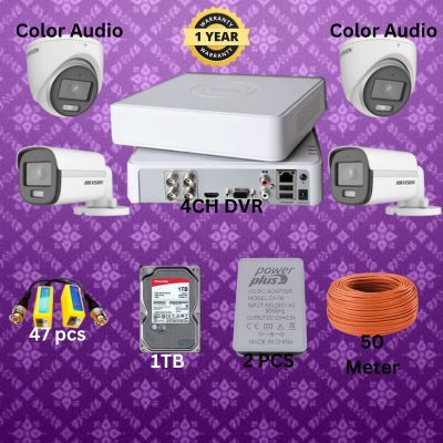 HIKVISION 4CH DVR 4pcs 2MP camera package_img_0
